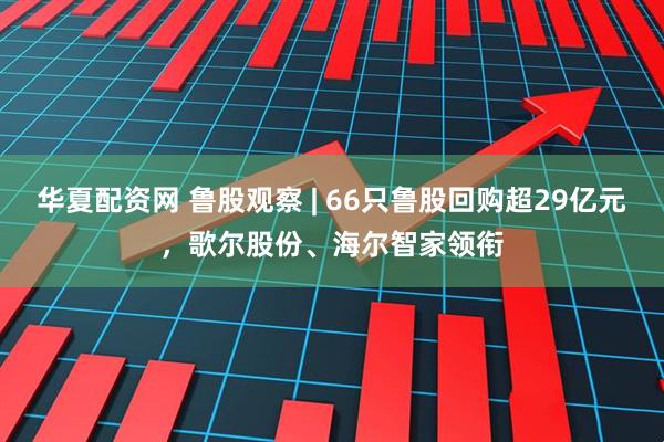 华夏配资网 鲁股观察 | 66只鲁股回购超29亿元，歌尔股份、海尔智家领衔